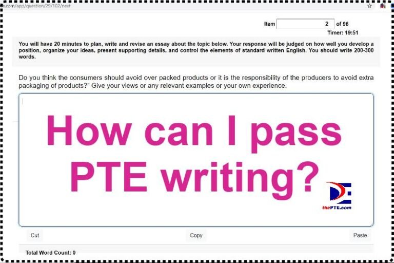 How can I pass PTE writing? - thePTE