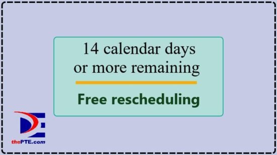 Is It Free To Reschedule PTE ThePTE